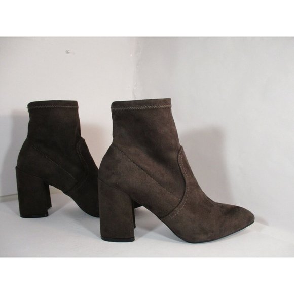 Qupid Women's Brown Woven Pointy Toe Booties - Size 6 - Stylish and Comfortable - Picture 6 of 6